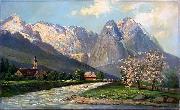 Albert Blaetter Wettersteingebirge France oil painting artist